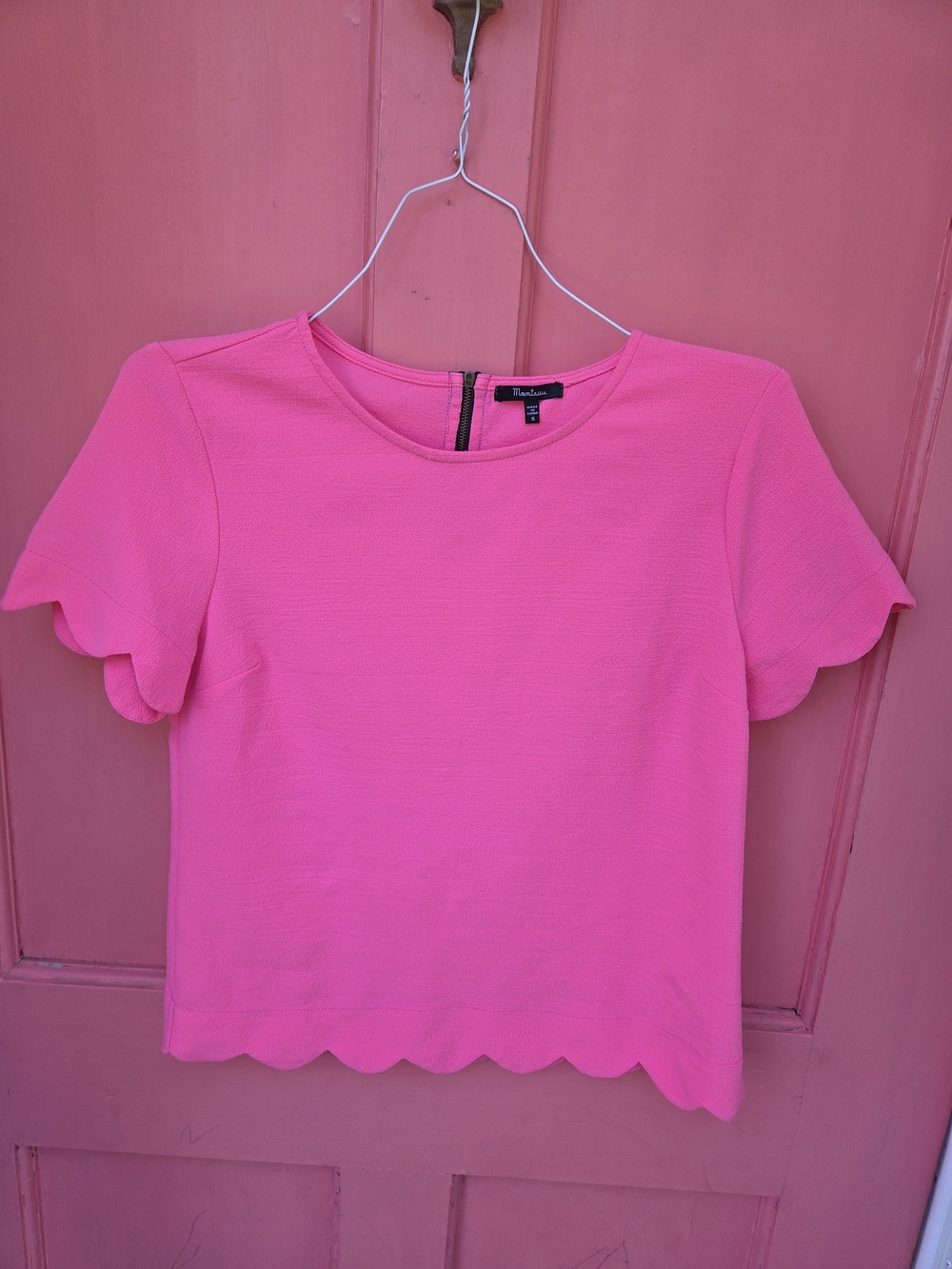 Hot Pink Scallop Top